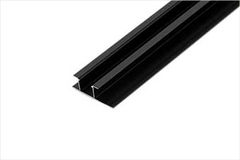 莆田航空纤维墙咔铝合金带灯中条（哑黑氧化）